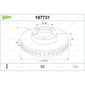 Bremsscheibe von VALEO