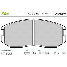 Achetez des Plaquettes de frein VALEO 302289 à prix pour 20,40 €
