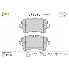 Comprar Juego de pastillas de freno de VALEO 670378 a bajo precio de 22,97 €