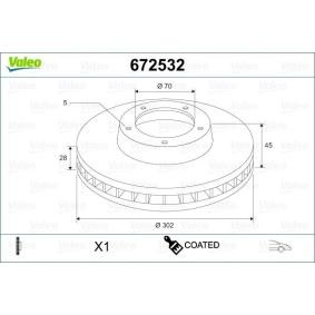 Bremsscheibe 672532 von VALEO günstig für 57,43 € online kaufen