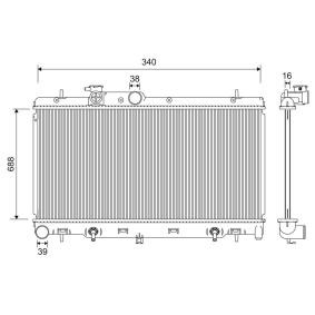 Kühler, Motorkühlung 701204