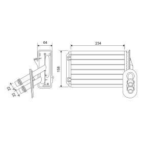 Wärmetauscher, Innenraumheizung 811501 von VALEO günstig für 99,92 € online kaufen