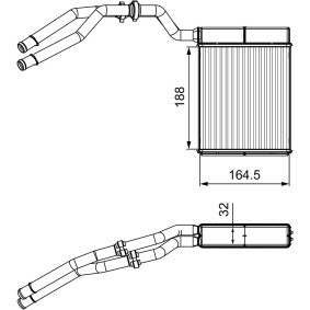 Wärmetauscher, Innenraumheizung für FORD von VALEO