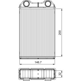 Wärmetauscher, Innenraumheizung 811533
