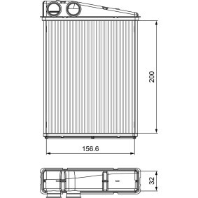 Wärmetauscher, Innenraumheizung 811542