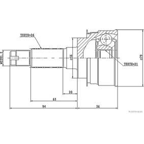 Acquista Kit giunti semiasse da HERTH+BUSS JAKOPARTS J2823008 a buon mercato per soli 156,81 €