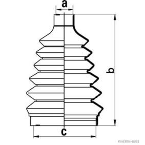 Achetez des Jeu de joint-soufflet, arbre de commande HERTH+BUSS JAKOPARTS J2860903 à prix pour 20,63 €