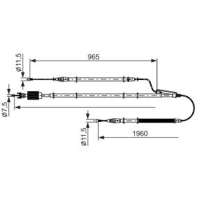 Compre Cable de freno de mano de BOSCH online para Meriva B Monospace (S10) a precios moderados