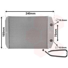 Acquista Scambiatore calore per riscaldamento abitacolo da VAN WEZEL 17016700 a buon mercato per soli 56,44 €