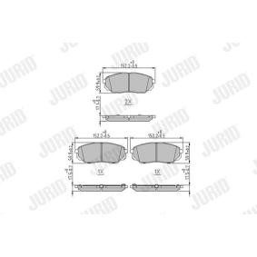 Acquista Kit pastiglie freni da JURID 573782J a buon mercato per soli 53,71 €