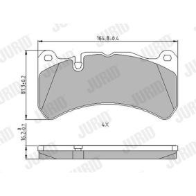 Acquista Kit pastiglie freni da JURID 573799J a buon mercato per soli 50,85 €