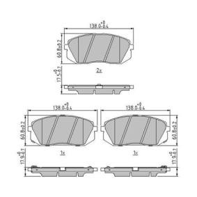 Acquista Kit pastiglie freni da JURID 573814J a buon mercato per soli 39,98 €