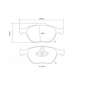 Osta Teho-jarrupalasarja BREMBO:llä 07.B314.70 edullisesti hintaan 116,61 €