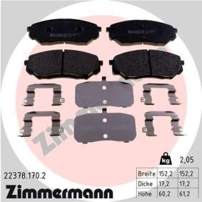 Köp Bromsbelägg av ZIMMERMANN 22378.170.2 till det låga priset 829,88 kr
