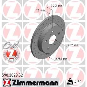 Bremsscheibe für TOYOTA von ZIMMERMANN