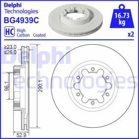 Osta Jarrulevy DELPHI:llä BG4939C edullisesti hintaan 46,85 €