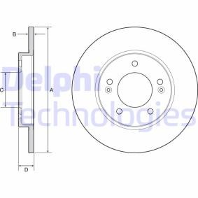 Bremsscheibe von DELPHI BG4949C