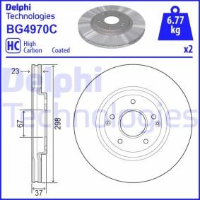 Comprar Disco de freno de DELPHI BG4970C a bajo precio de 53,63 €