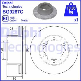 Bremsscheibe von DELPHI