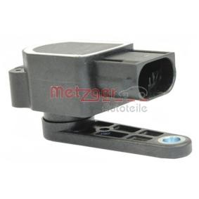 Kjøp Sensor, xenonlys (lyslengderegulering av METZGER 0901206 til den lave prisen 1232,18 NOK