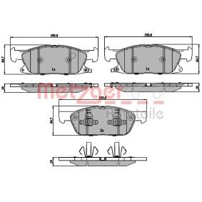 Acquista Kit pastiglie freni da METZGER 1170848 a buon mercato per soli 51,90 €