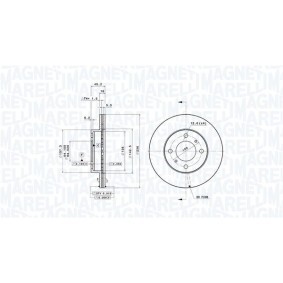 Bremsscheibe von MAGNETI MARELLI