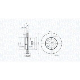 Bremsscheibe 360406037301 von MAGNETI MARELLI günstig für 70,12 € online kaufen