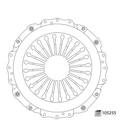 Achetez des Mécanisme d'embrayage FEBI BILSTEIN 105255 à prix pour 313,40 €
