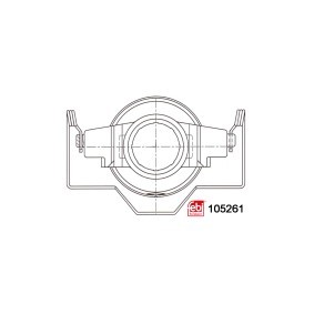 Achetez des Butée d'embrayage FEBI BILSTEIN 105261 à prix pour 108,95 €