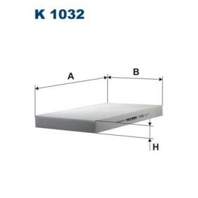 Compre Filtro, ar do habitáculo da FILTRON K 1032 a um preço baixo por 10,16 €