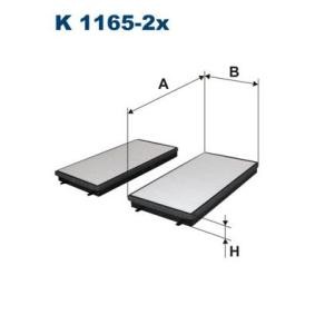 Comprar Filtro de habitáculo de FILTRON K 1165-2x a bajo precio de 25,05 €