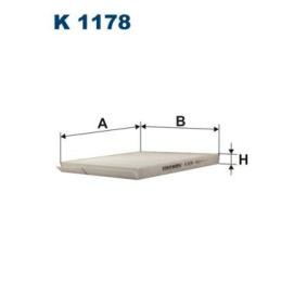 Achetez des Filtre d'habitacle FILTRON K 1178 à prix pour 9,73 €