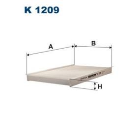 Osta Suodatin, sisäilma FILTRON:llä K 1209 edullisesti hintaan 8,05 €