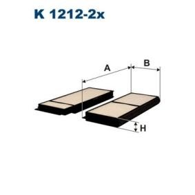 Compre Filtro, ar do habitáculo da FILTRON K 1212-2x a um preço baixo por 15,65 €