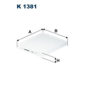 Compre Filtro, ar do habitáculo da FILTRON K 1381 a um preço baixo por 13,88 €