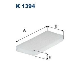 Köp Kupéfilter av FILTRON K 1394 till det låga priset 137,45 kr