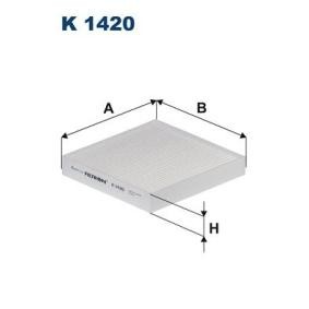 Compre Filtro, ar do habitáculo da FILTRON K 1420 a um preço baixo por 11,36 €