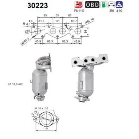 Acquista Catalizzatore da AS online per Sandero / Stepway II (B8_) a prezzi moderati