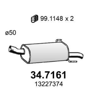 Endschalldämpfer von ASSO 34.7161