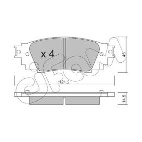 Acquista Kit pastiglie freni da CIFAM 822-1089-0 a buon mercato per soli 29,03 €