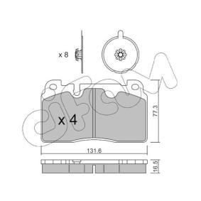 Bremsbeläge 822-979-0-141 von CIFAM günstig für 66,12 € online kaufen