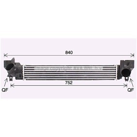 Kjøp Intercooler av PRASCO BW4579 til den lave prisen 2659,63 NOK