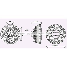 Køb Kobling, kølerventilator af PRASCO DFC080 til den lave pris 4174,53 DKK