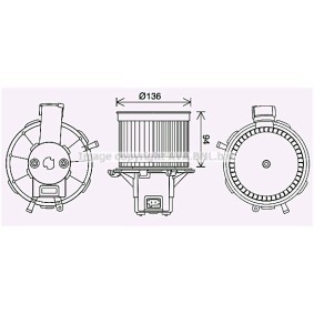 Acquista Elettromotore ventola abitacolo da PRASCO FT8465 a buon mercato per soli 129,69 €