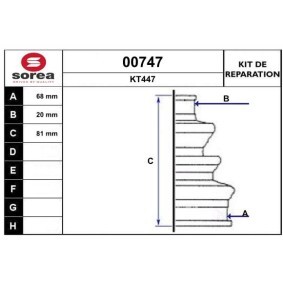 Köp Bälgsats, drivaxel av SNRA 00747 till det låga priset 110,74 kr