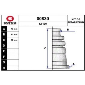 Acquista Kit cuffia, semiasse da SNRA 00830 a buon mercato per soli 9,43 €