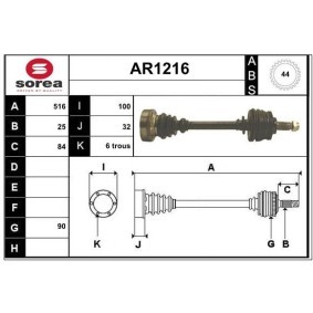 Antriebswelle für ALFA ROMEO von SNRA