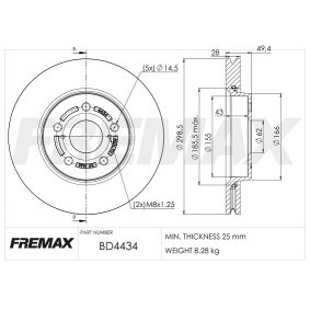 Acquista Disco freno da FREMAX BD-4434 a buon mercato per soli 63,43 €