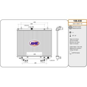 Acquista Radiatore motore da AHE 108.038 a buon mercato per soli 310,05 €