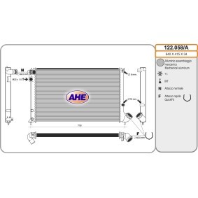 Achetez des Radiateur du moteur AHE 122.058/A à prix pour 102,29 €